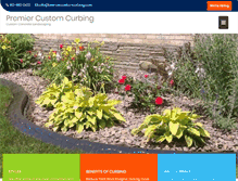 Tablet Screenshot of premiercustomcurbing.com